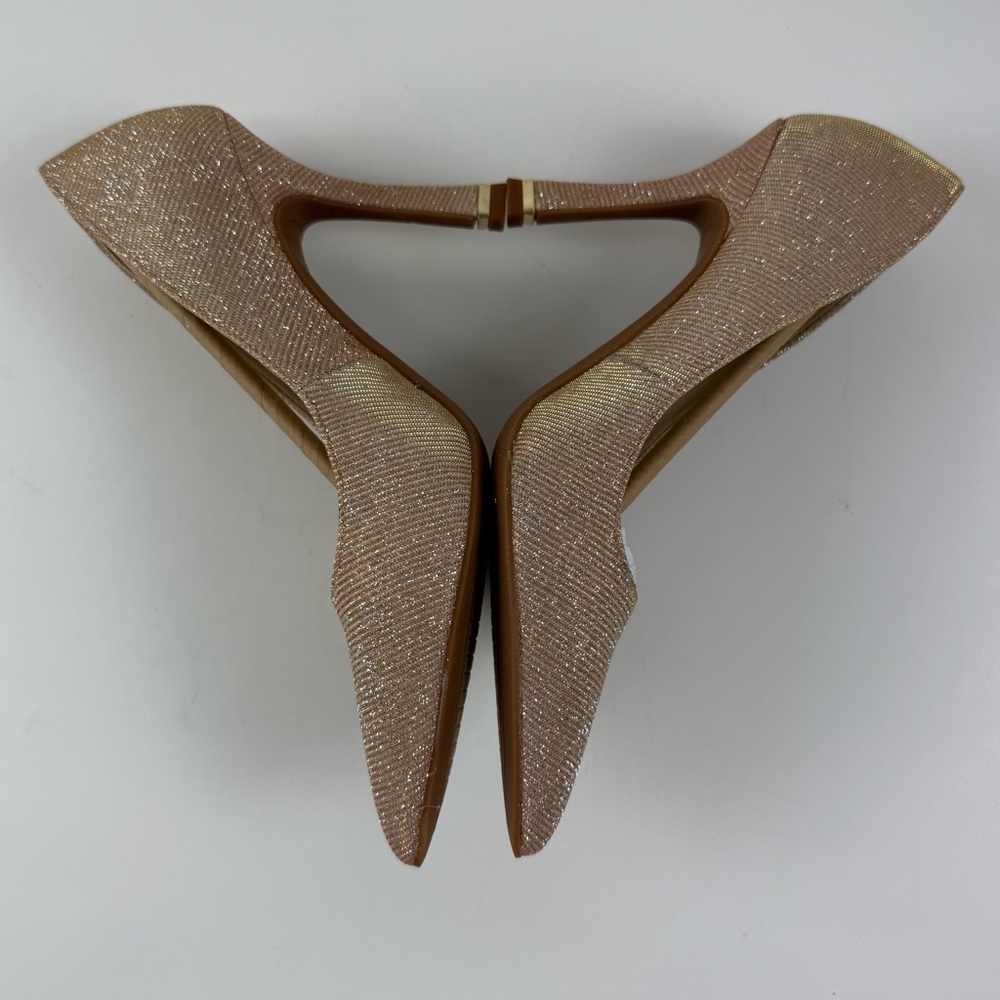 Kenneth Cole Romi Pump Womens 6.5 Light Gold Sparkle NEW - Picture 3 of 14